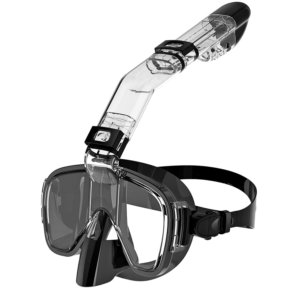 Freediving Mask Set - Masker Selam Set Masker Snorkel Anti-kabut