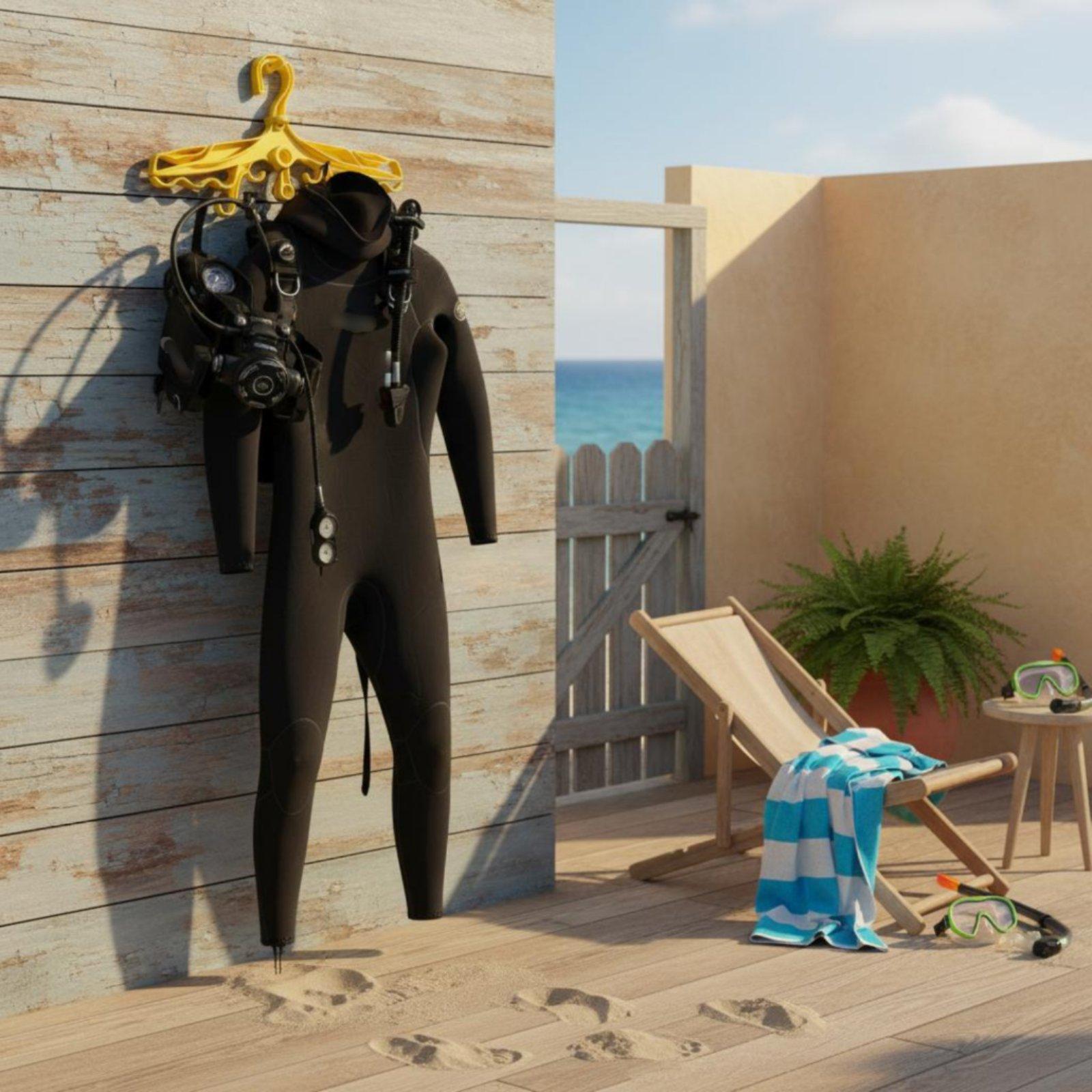 Aquatic Sports And Scuba - Gantungan Selam Plastik dengan Delapan Kait,