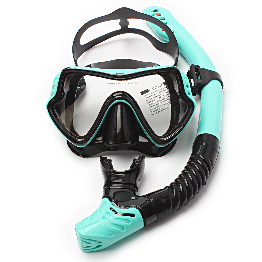 Freediving Mask Set - JSJM masker selam Snorkel dewasa uniseks,