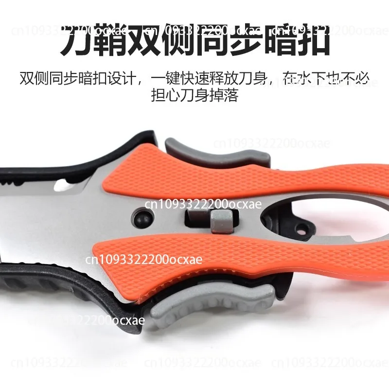 Dive Knife Titanium - Pisau Penyelamat Air Pemotong Tali Luar
