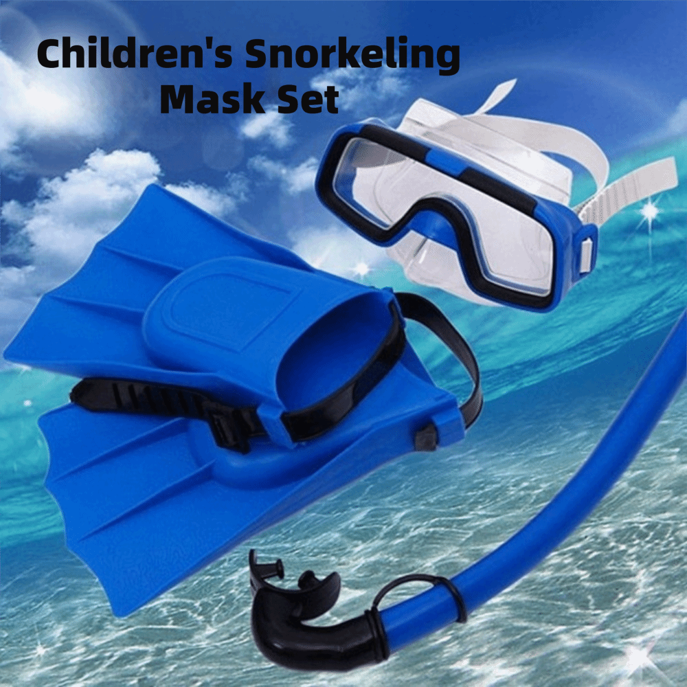 Freediving Mask Set - Set Masker Selam Anak Anti Kabut