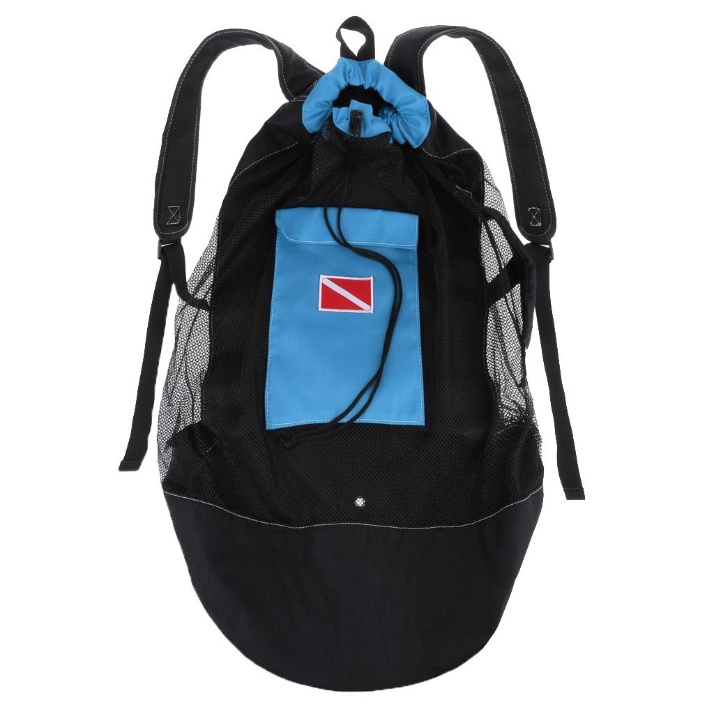 Snorkel Dry Top - Tas Ransel Jaring untuk Scuba Diving