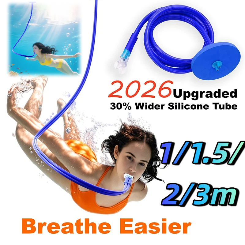 Snorkel Dry Top - 1/1.5/2/3m Respirator Kering Penuh untuk Dewasa,