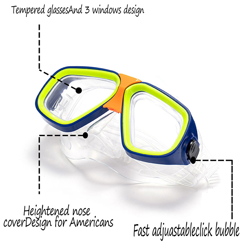 Masker Kacamata Selam Anak-ana - Freediving Mask Set ulasan dan harga