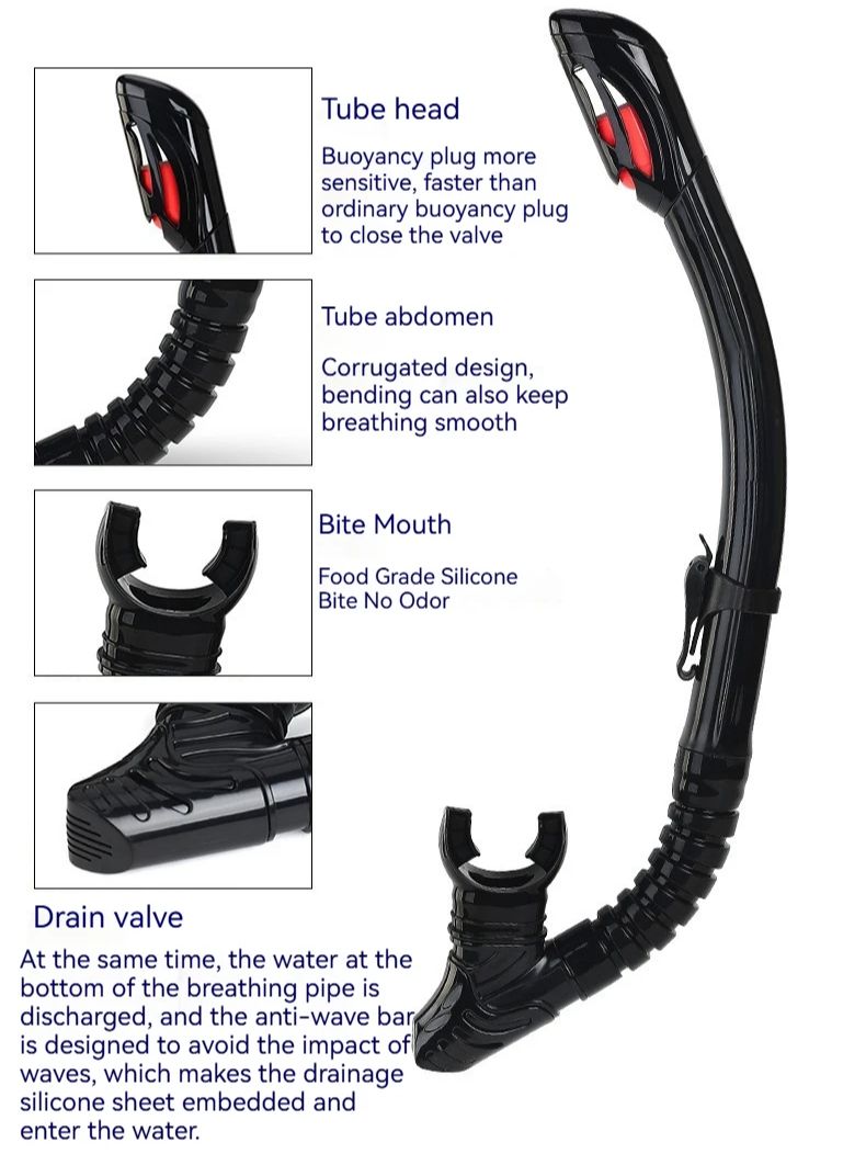 WAVE Set lengkap Snorkel silik - Freediving Mask Set ulasan dan harga