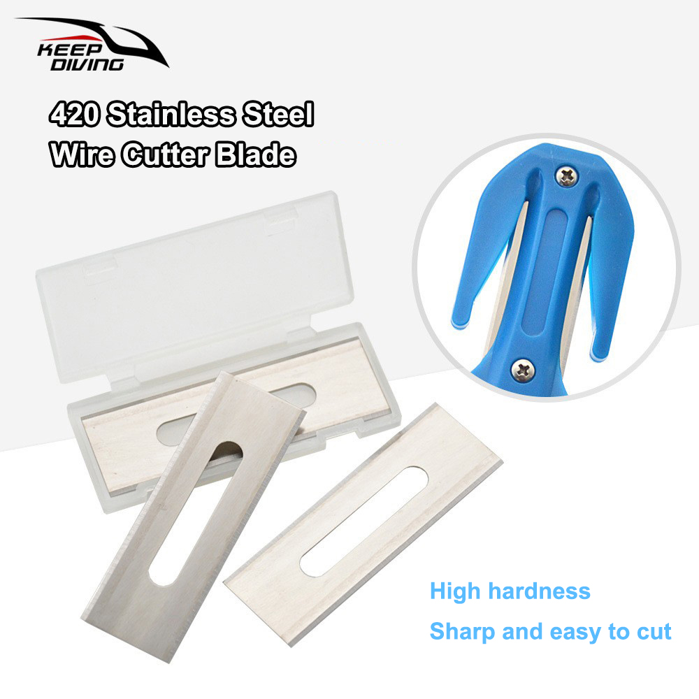 3 Buah/Lot Pisau Pengganti unt - Dive Knife Titanium ulasan dan harga