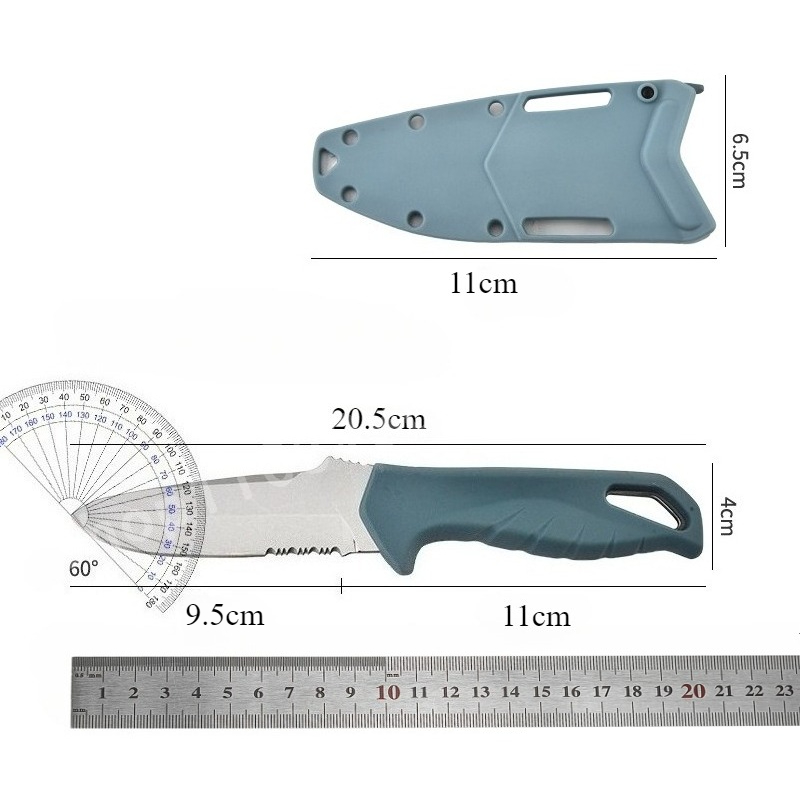 Pisau Lurus BM 18040 Bilah D2  - Dive Knife Titanium ulasan dan harga