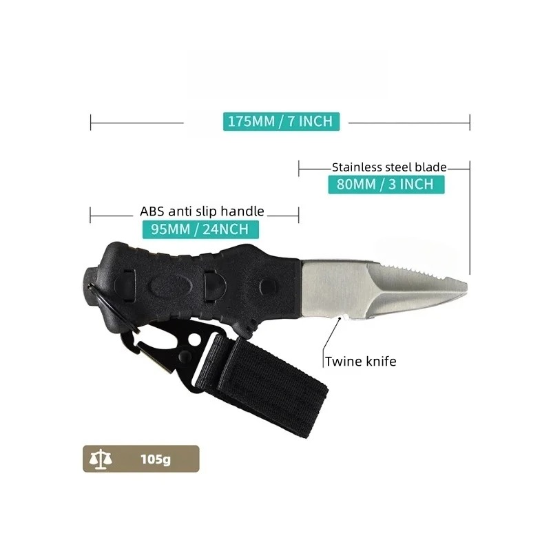 Pisau Penyelamat Air Luar Ruan - Dive Knife Titanium ulasan dan harga