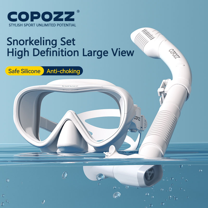 COPOZZ Masker Selam Baru Maske - Freediving Mask Set ulasan dan harga