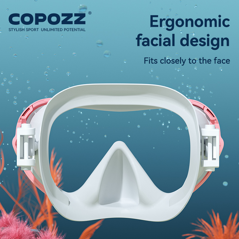 COPOZZ Masker Selam Baru Maske - Freediving Mask Set ulasan dan harga