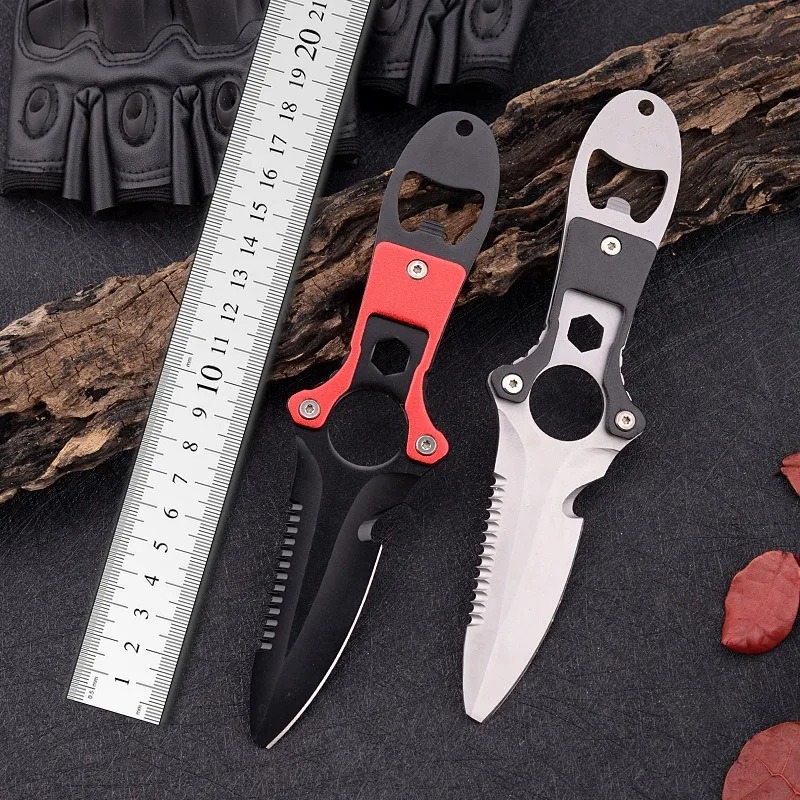 Pisau multifungsi baja tahan k - Dive Knife Titanium ulasan dan harga