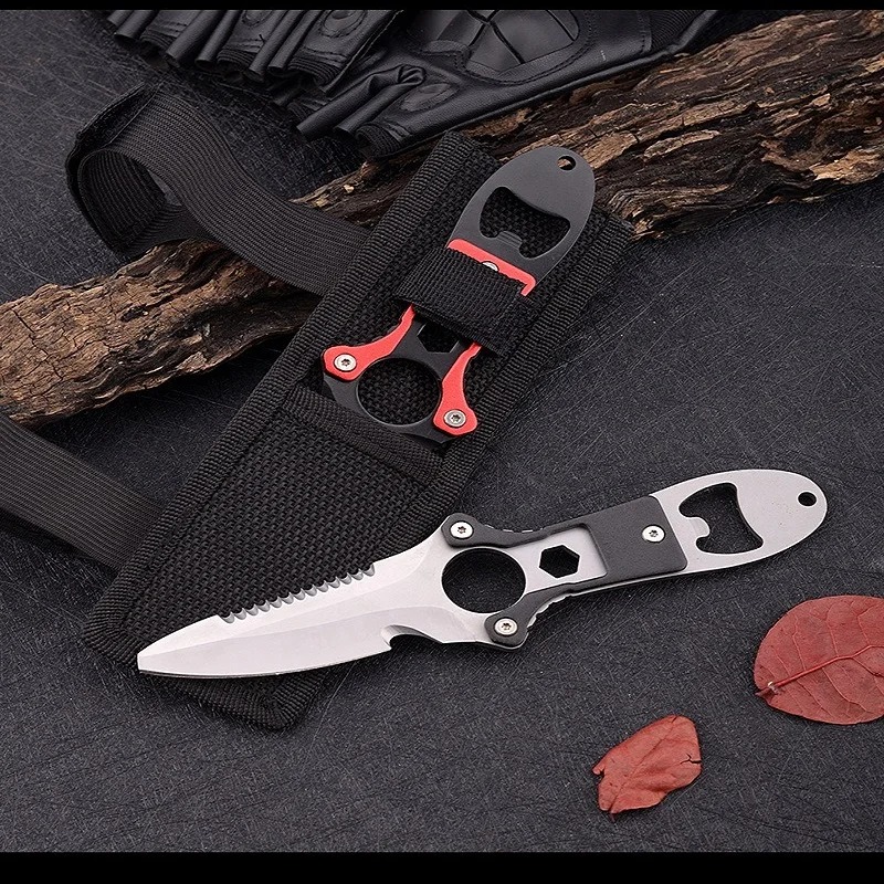 Pisau multifungsi baja tahan k - Dive Knife Titanium ulasan dan harga