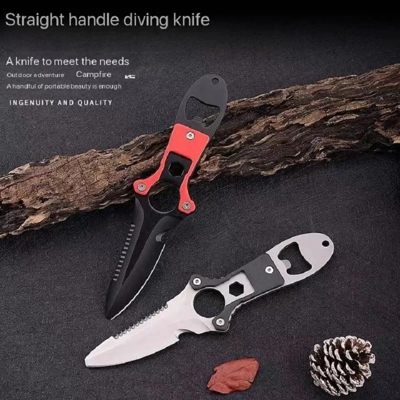 Pisau multifungsi baja tahan k - Dive Knife Titanium ulasan dan harga